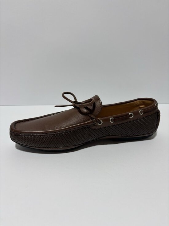 Jay Kaplan Men’s Brown Leather Slip-On Loafers, Size EUR 41, US 8 M main image 4